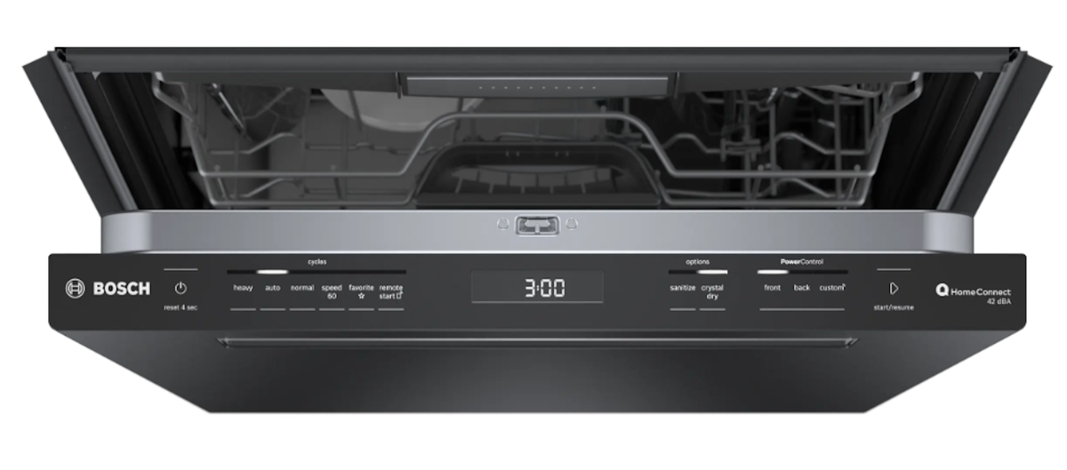 Bosch-800 Pckt Hndl, 5/4 Cycles, 42 Dba, Flex 3Rd Rck, Infolight, Crystaldry - Bl