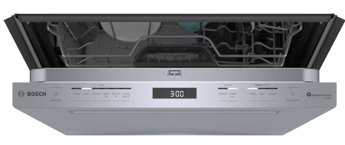 Bosch-800 Pckt Hndl, 5/4 Cycles, 42 Dba, Flex 3Rd Rck, Infolight, Crystaldry - Ss