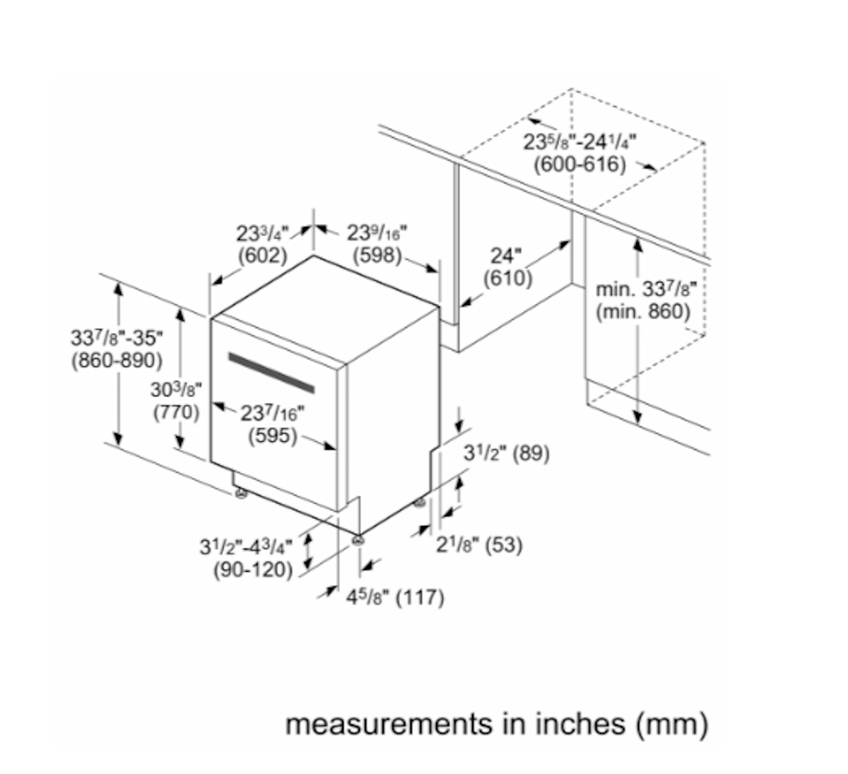 Bosch-800 Pckt Hndl, 5/4 Cycles, 42 Dba, Flex 3Rd Rck, Infolight, Crystaldry - Ss