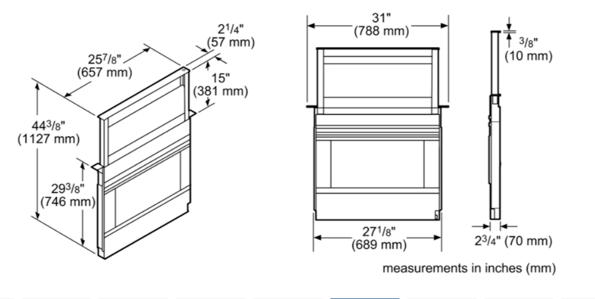 Bosch-800 Series, 30" Downdraft, Opt. Blower (Replaced Hdd80051Uc, Apr '25)