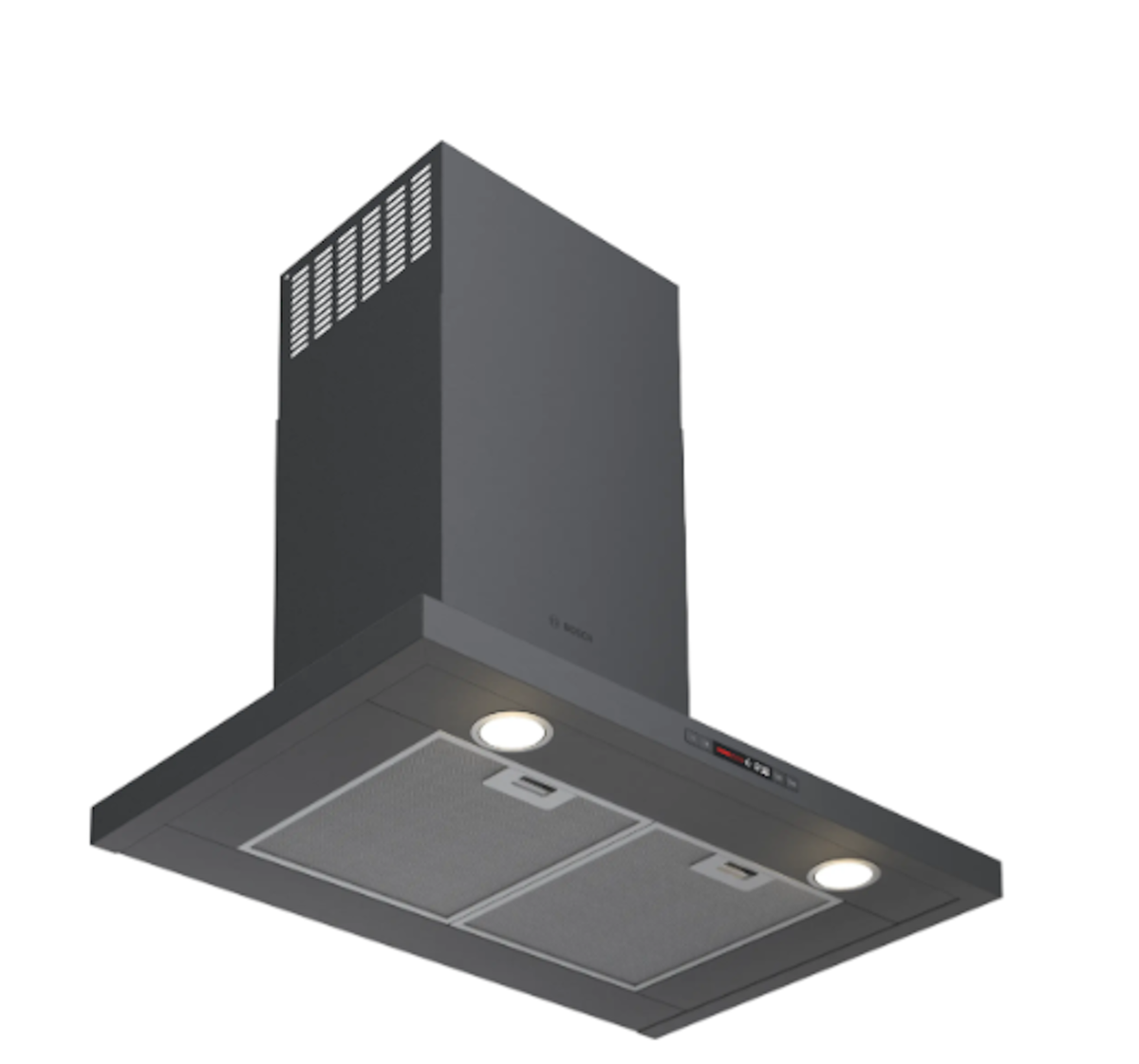 Bosch-800 Series, 30" Pyramid Chimney, 600 Cfm, Blk Ss