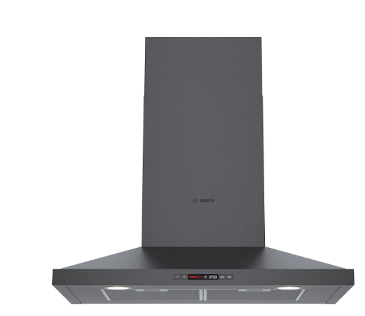 Bosch-800 Series, 30" Pyramid Chimney, 600 Cfm, Blk Ss
