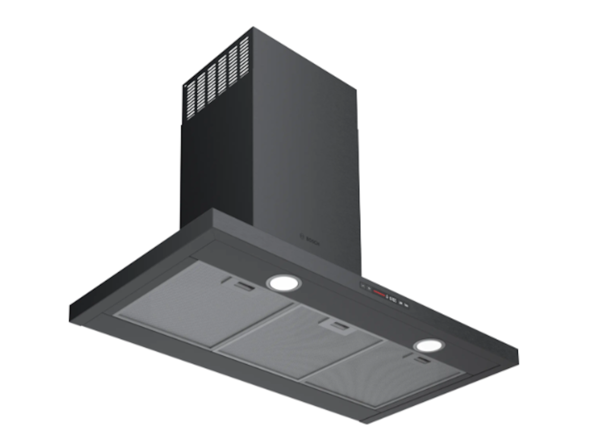 Bosch-800 Series, 36" Pyramid Chimney, 600 Cfm, Blk Ss
