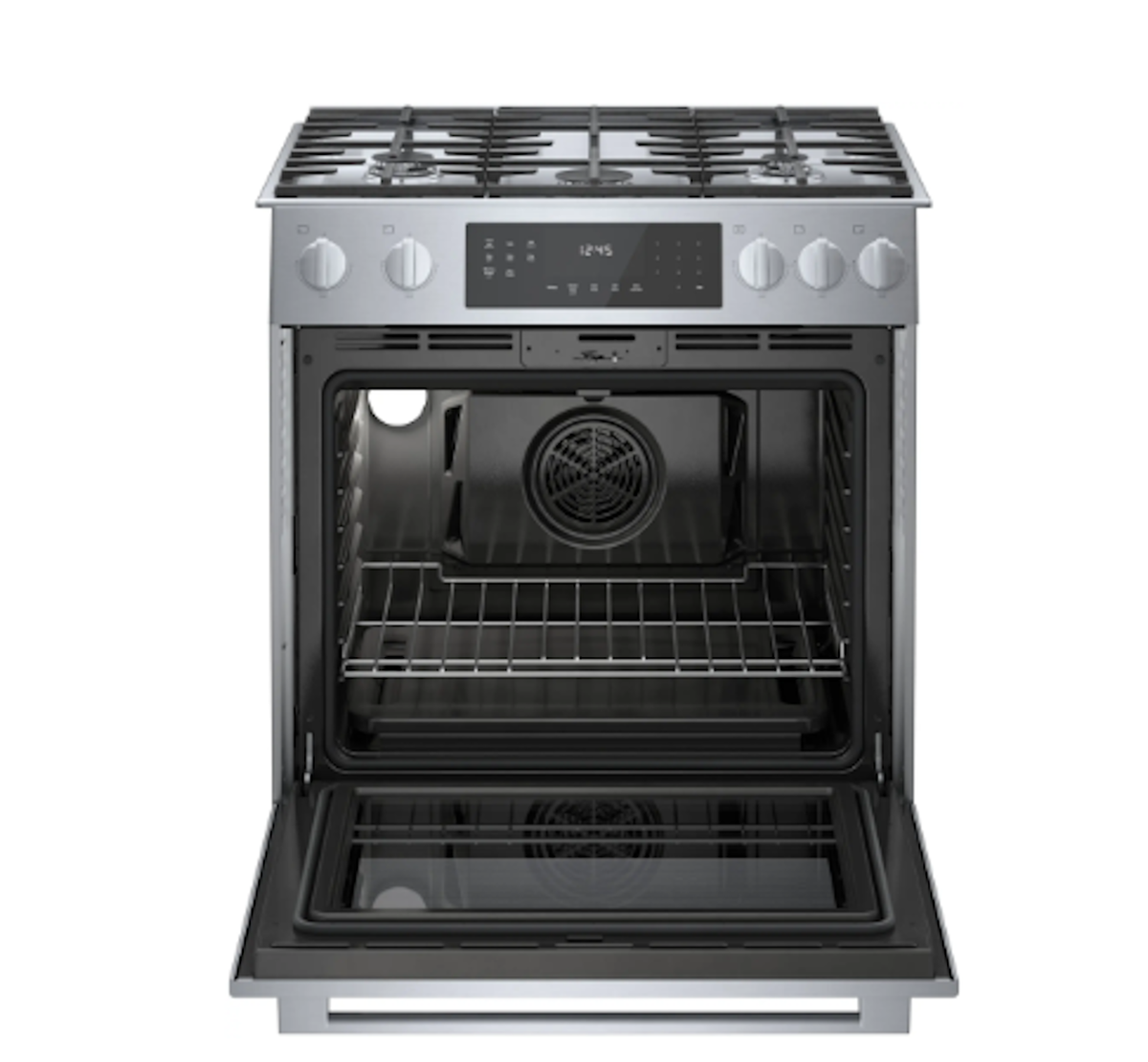 Bosch-800 Series, All-Gas Slide-In Range, Stainless Steel