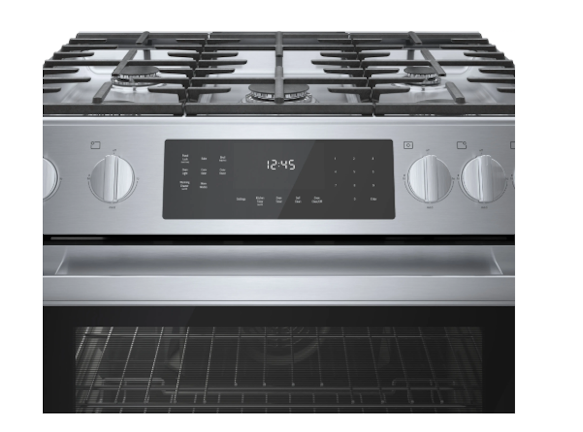 Bosch-800 Series, All-Gas Slide-In Range, Stainless Steel