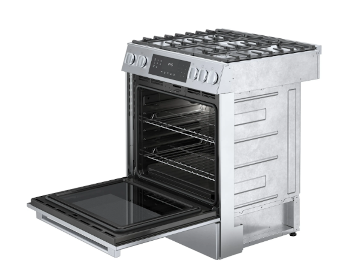 Bosch-800 Series, All-Gas Slide-In Range, Stainless Steel