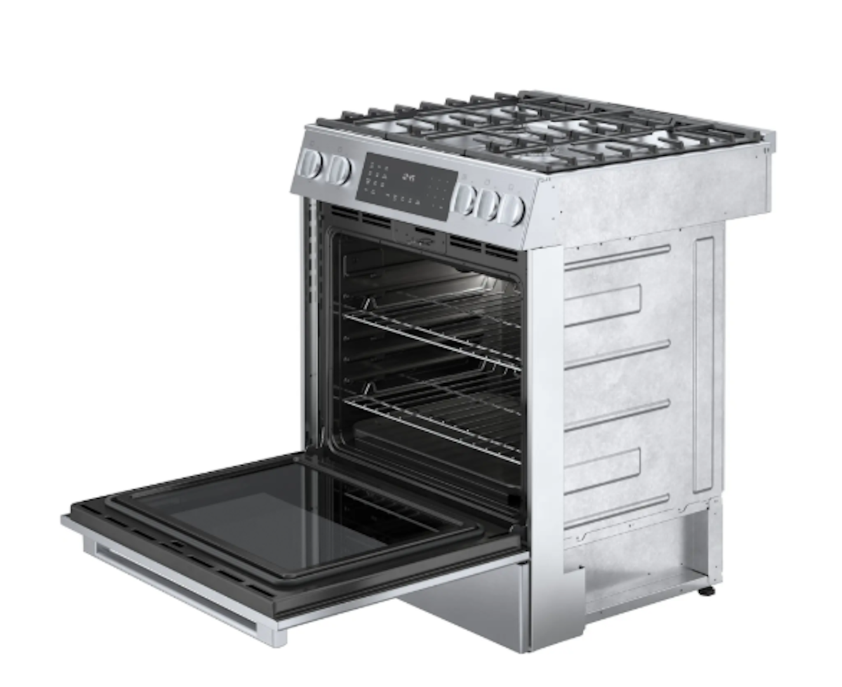 Bosch-800 Series, Dual-Fuel Slide-In Range, Stainless Steel, Us