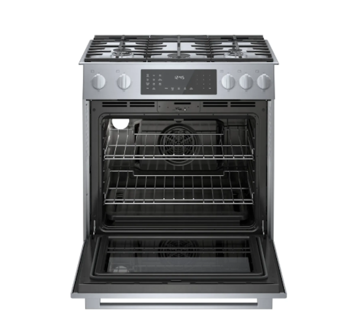 Bosch-800 Series, Dual-Fuel Slide-In Range, Stainless Steel, Us