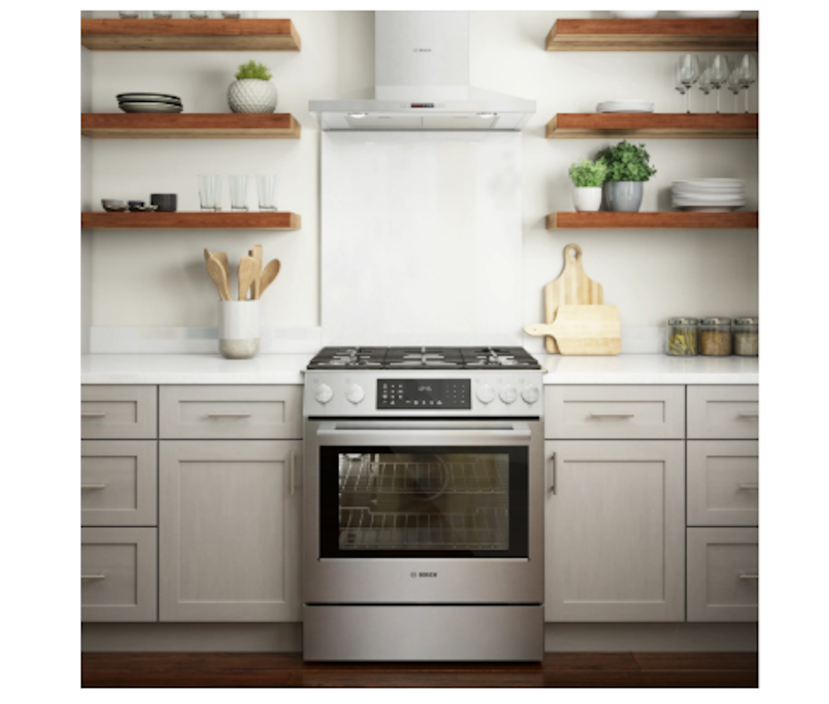 Bosch-800 Series, Dual-Fuel Slide-In Range, Stainless Steel, Us
