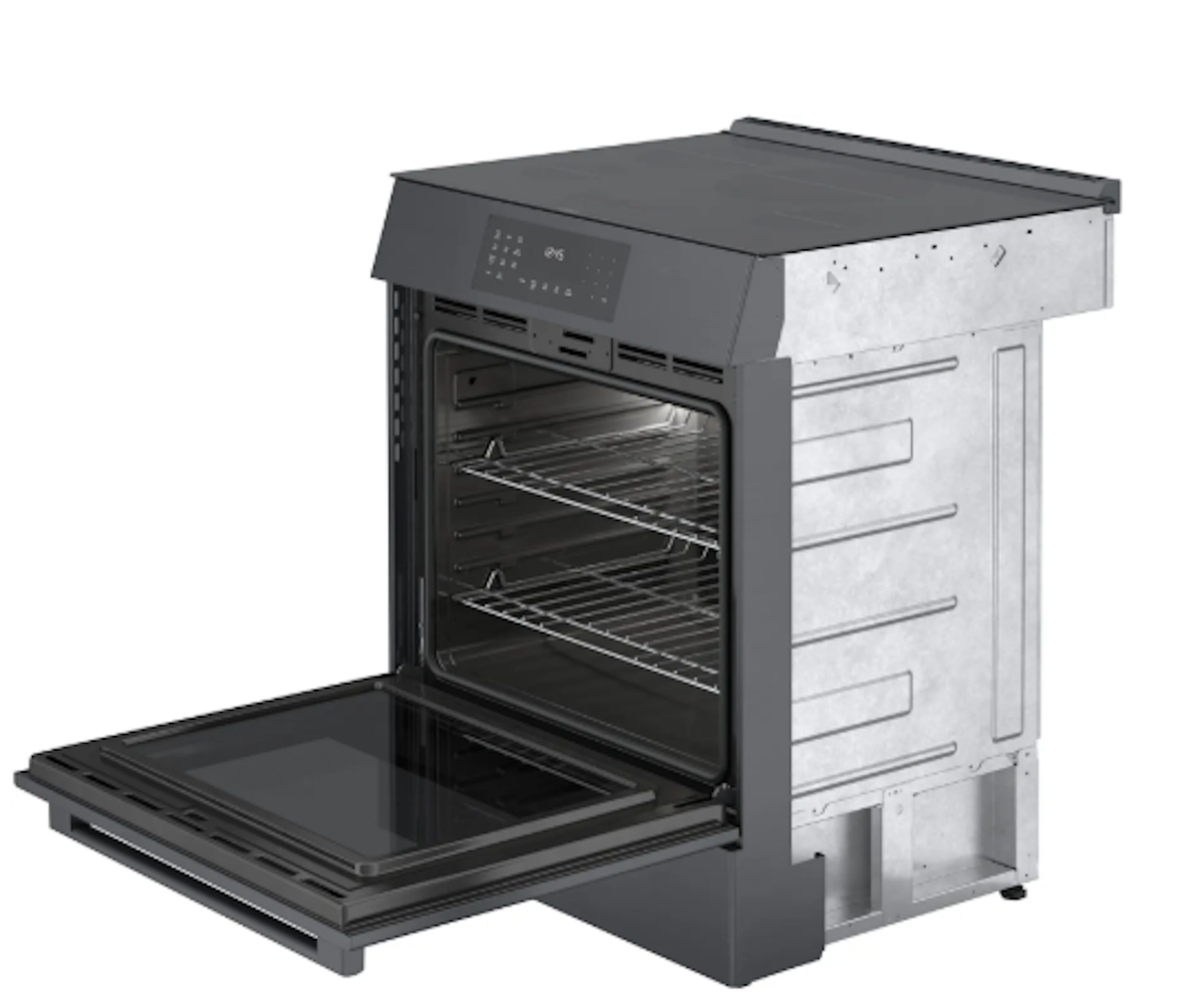 Bosch-800 Series, Induction Slide-In Range, Blk Ss, Us