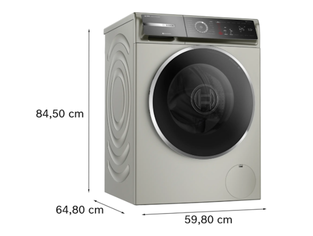 Bosch-800 Series Washer - 208/240V, Cap. 2.5 Cu.Ft., 14 Cyc.,1,600 Rpm, 51 Dba Silver/Door, Energy Star Most Efficient