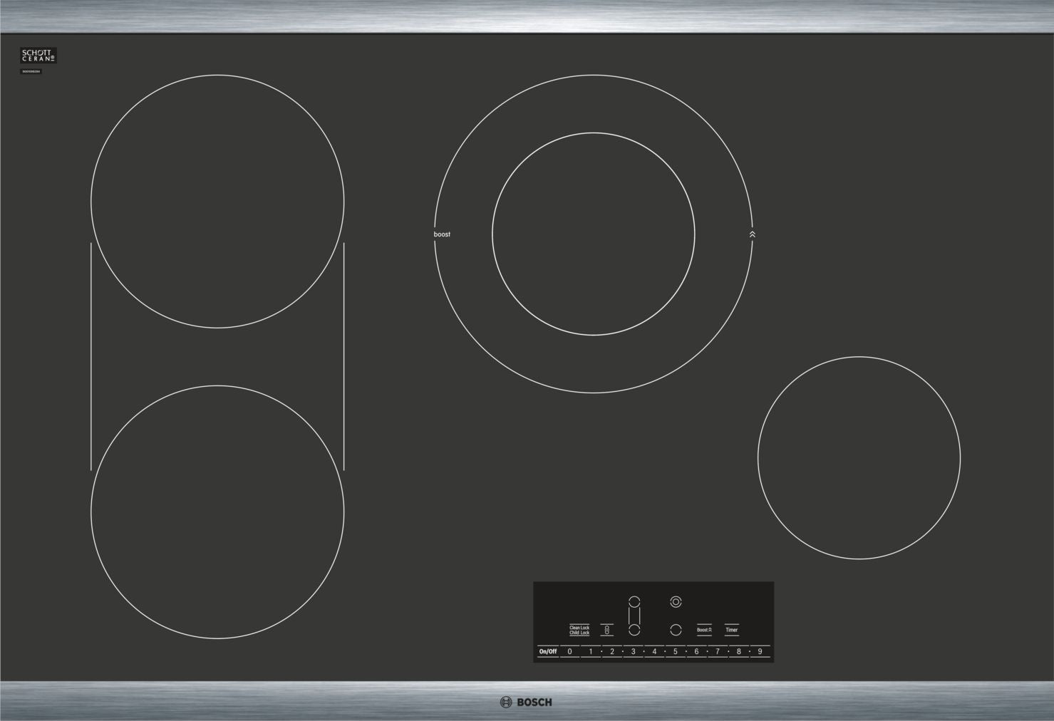 BOSCH - Plantilla de cerámica eléctrica, control táctil - 30" image 0