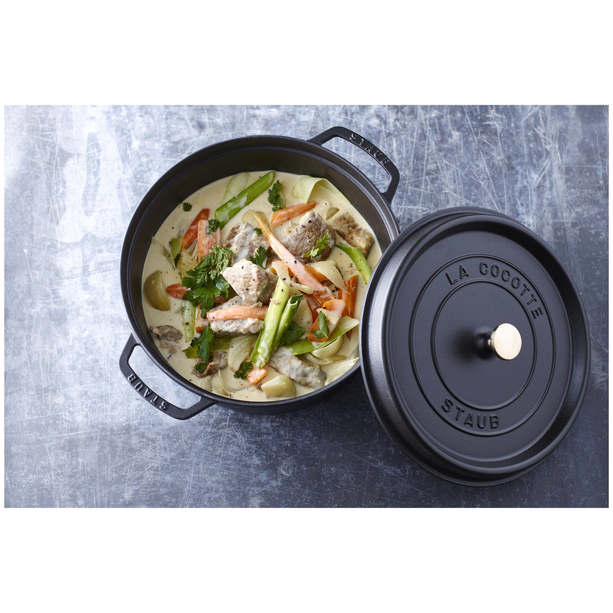 STAUB - Cocotte Redonda de 28cm en Color Negro image 7