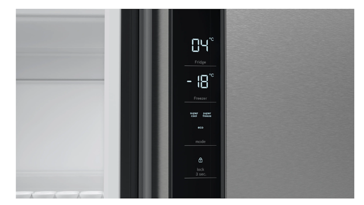 Bosch-90.5Cm Refrigerador Multipuerta, Libre Instalación, Acero Inoxidable Antihuellas, Serie 4.