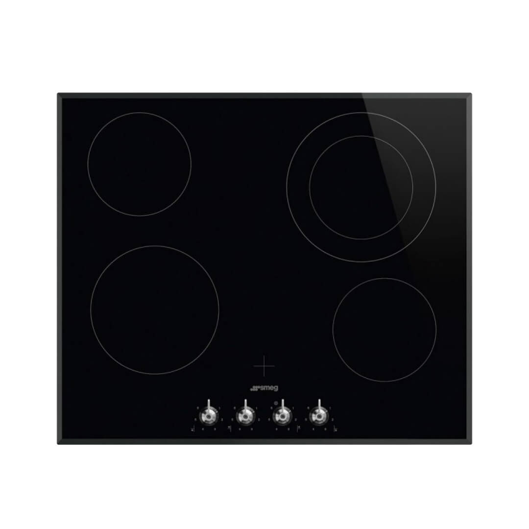 SMEG - Plantilla de Cerámica con Control de Perilla, Cristal - 60 cm image 0