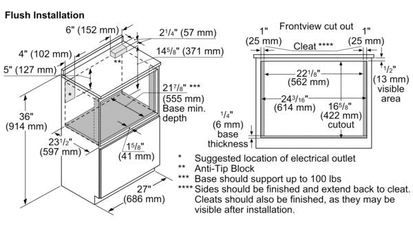 BOSCH - Microondas de cajón de 24", Serie 800, acero inoxidable image 3