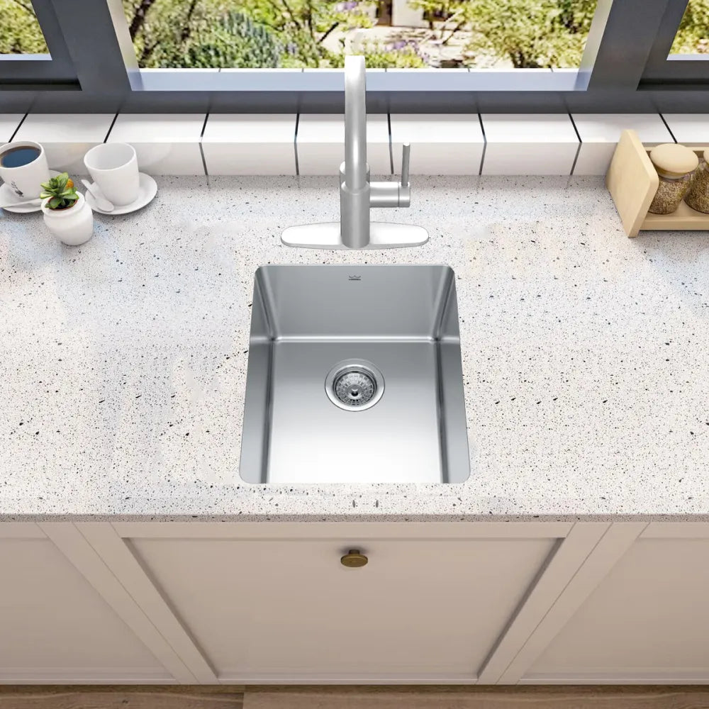 KINDRED - Fregadero de una Sola Cubeta de Montaje Bajo BROOKMORE image 1