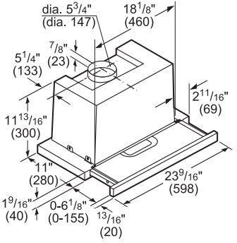 BOSCH - Campana extractora Serie 500, 400 CFM - 24" image 4