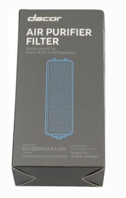 Dacor-Air Filter For Refrigeration Drf/Drr/Drw, Set Of 6