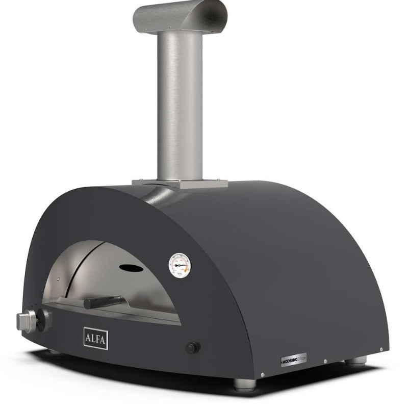 Alfa Forni-Alfa - Moderno 2 Pizze Oven - Gas Lp - Ardesia Grey