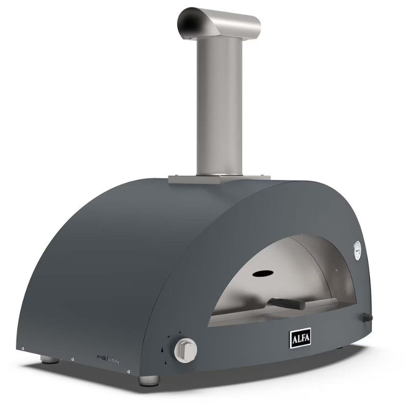 Alfa Forni-Alfa - Moderno 3 Pizze Oven - Gas Ng Or Hybrid With Kit - Ardesia Grey