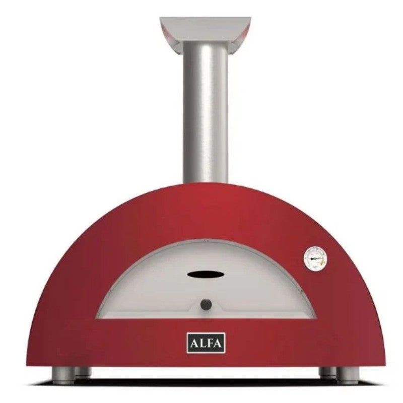 Alfa Forni-Alfa - Moderno 3 Pizze Oven - Wood - Antique Red