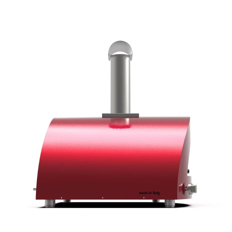 Alfa Forni-Alfa - Moderno 5 Pizze Oven - Gas Lp Or Hybrid With Kit - Antique Red
