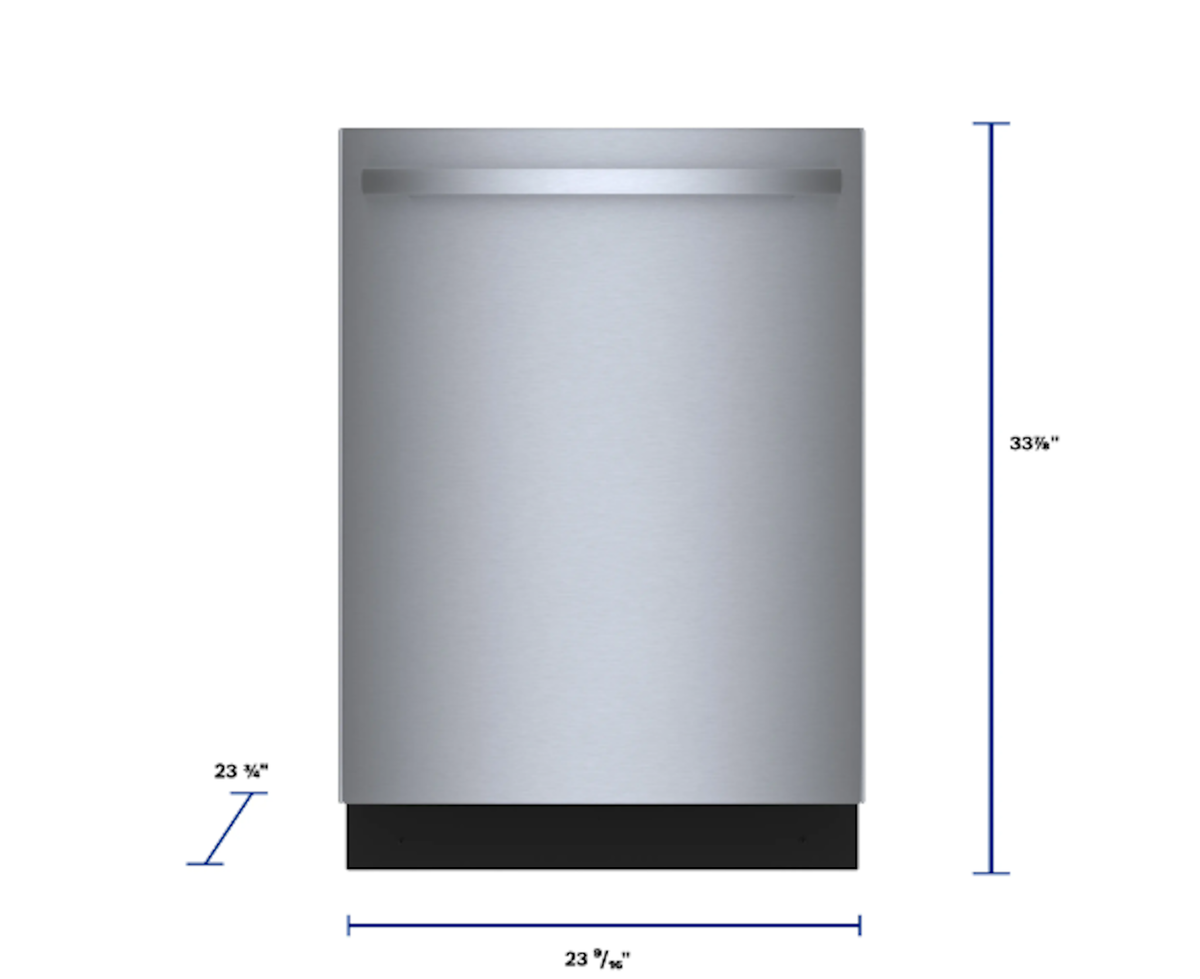 Bosch-Benchmark Bar Hndl, 5/4 Cycles, 38 Dba,Smart Load 3Rd Rck, Timelight, Crystaldry - Ss