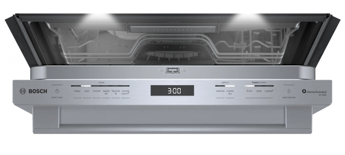 Bosch-Benchmark Bar Hndl, 5/4 Cycles, 38 Dba,Smart Load 3Rd Rck, Timelight, Crystaldry - Ss