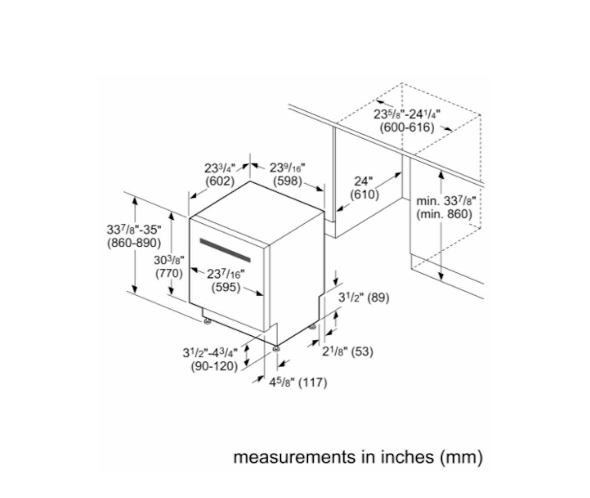 Bosch-Benchmark Bar Hndl, 5/4 Cycles, 38 Dba,Smart Load 3Rd Rck, Timelight, Crystaldry - Ss