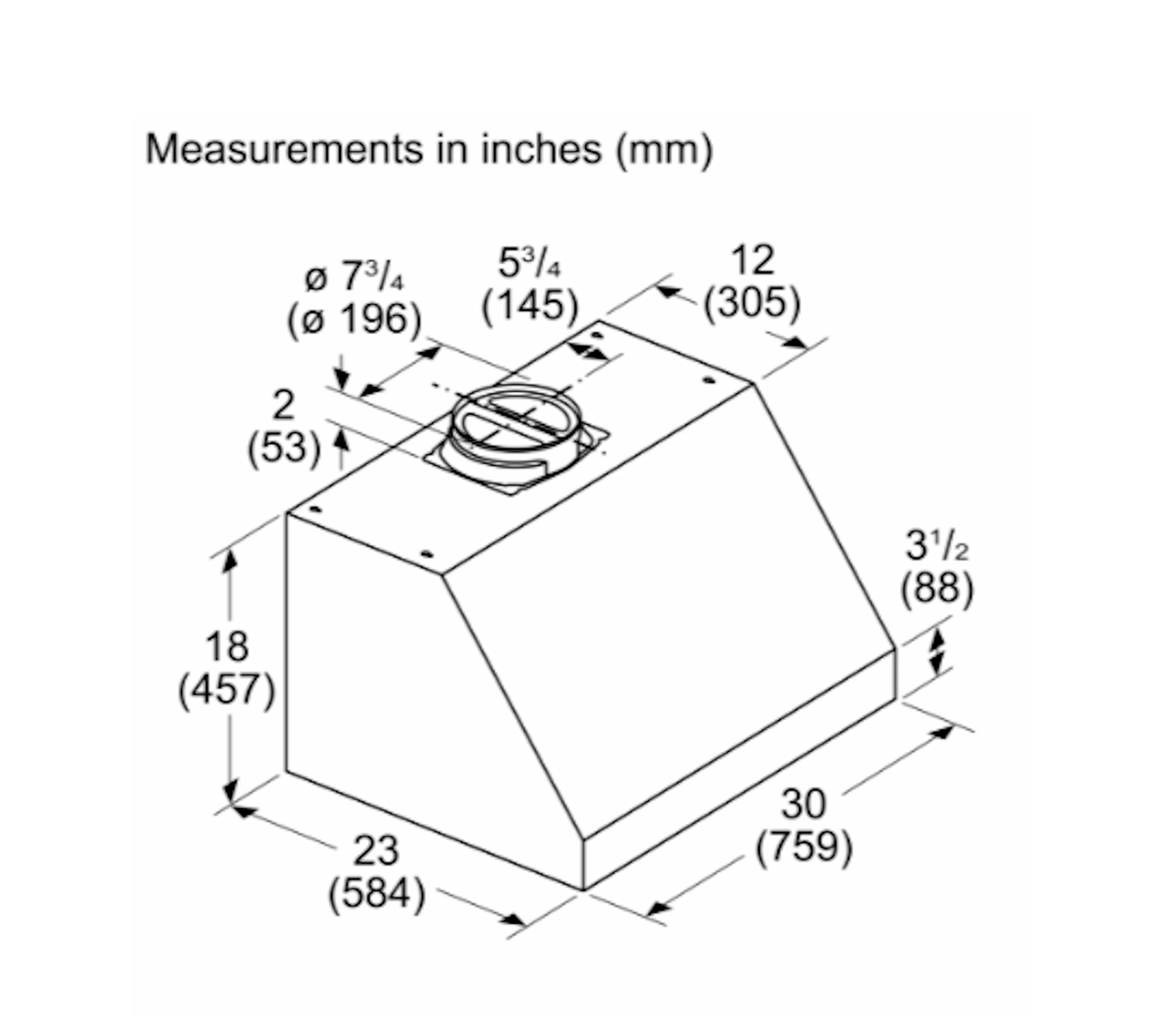 Bosch-Benchmark Series, 30" Under-Cabinet Hood Stainless Steel