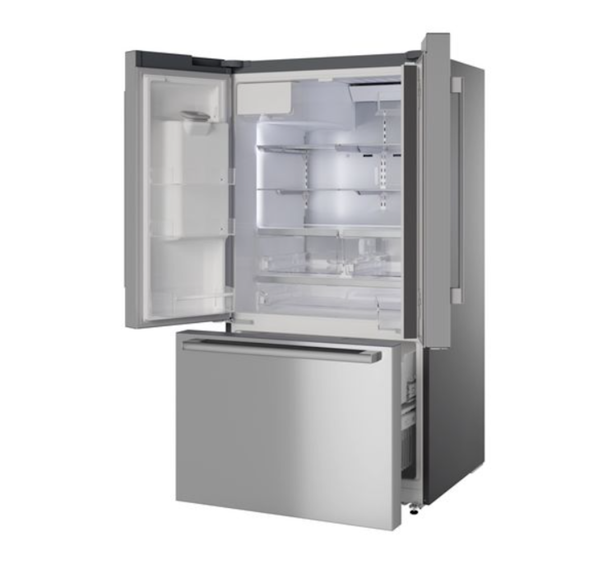 Bosch 36" French Door Refrigerator, 500 S, Ext.Water/Ice, Bar Handle, Energy Star, Ss, 110-127V/60Hz