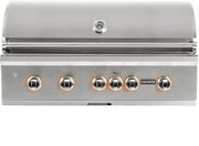 COYOTE - Parrilla empotrada de 42"; luces LED; cerámica; gas LP