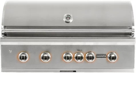 COYOTE – 42" Built-in Grill – LED Lights, Ceramic, LP Gas