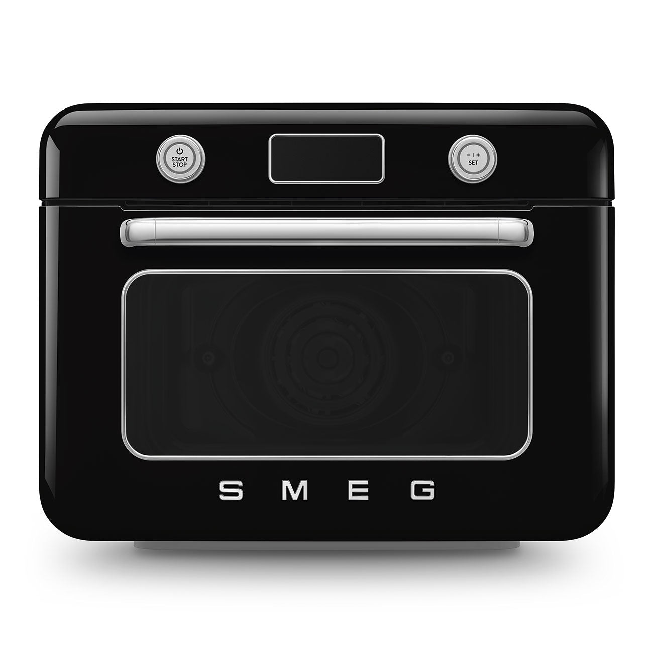 SMEG - Horno de Aire con Vapor Estilo Retro de los 50, Negro