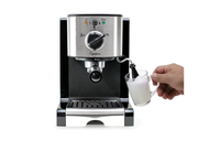 Capresso Ec100 Pump Espresso And Cappuccino Machine, Black/Stainless Steel