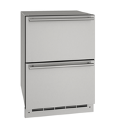 U-LINE - Cajón refrigerador para exteriores de 24", acero inoxidable sólido, 115 V