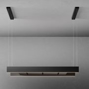 FALMEC - Campana Extractora con Luz para Isla 120 cm Negra 220-240V ~ 50-60Hz con Filtro Pack