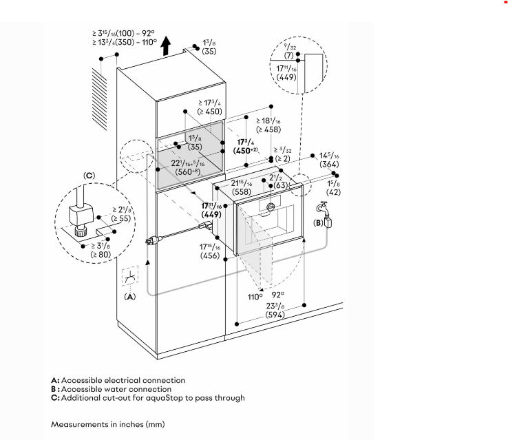 Gaggenau-Coffee Machine 24" Expressive Series, Left Hinge Only, Tank (Replaces Cm450712, Oct '25)