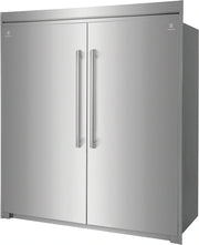 Pareja Refrigerador y Congelador Verticales 19 Pies - Inverter - Acero Inoxidable
