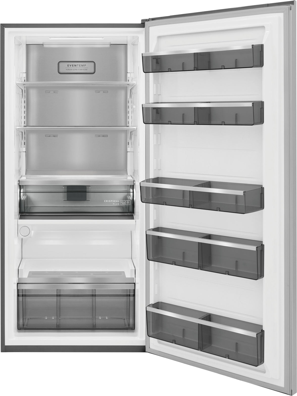 Frigidaire Professional, refrigerador vertical independiente de 19 Cu,Ft, acero inoxidable, Inverter.
