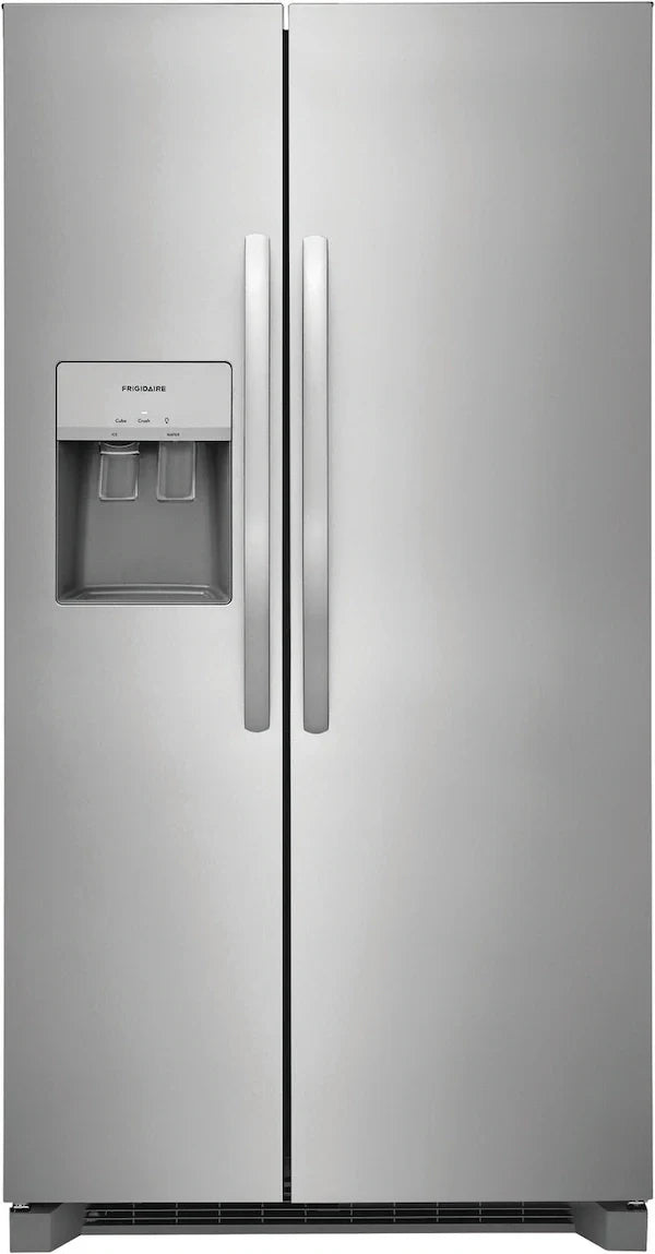 FRIGIDAIRE - Refrigerador lado a lado de 36" y 26 pies cúbicos, profundidad estándar - Acero inoxidable
