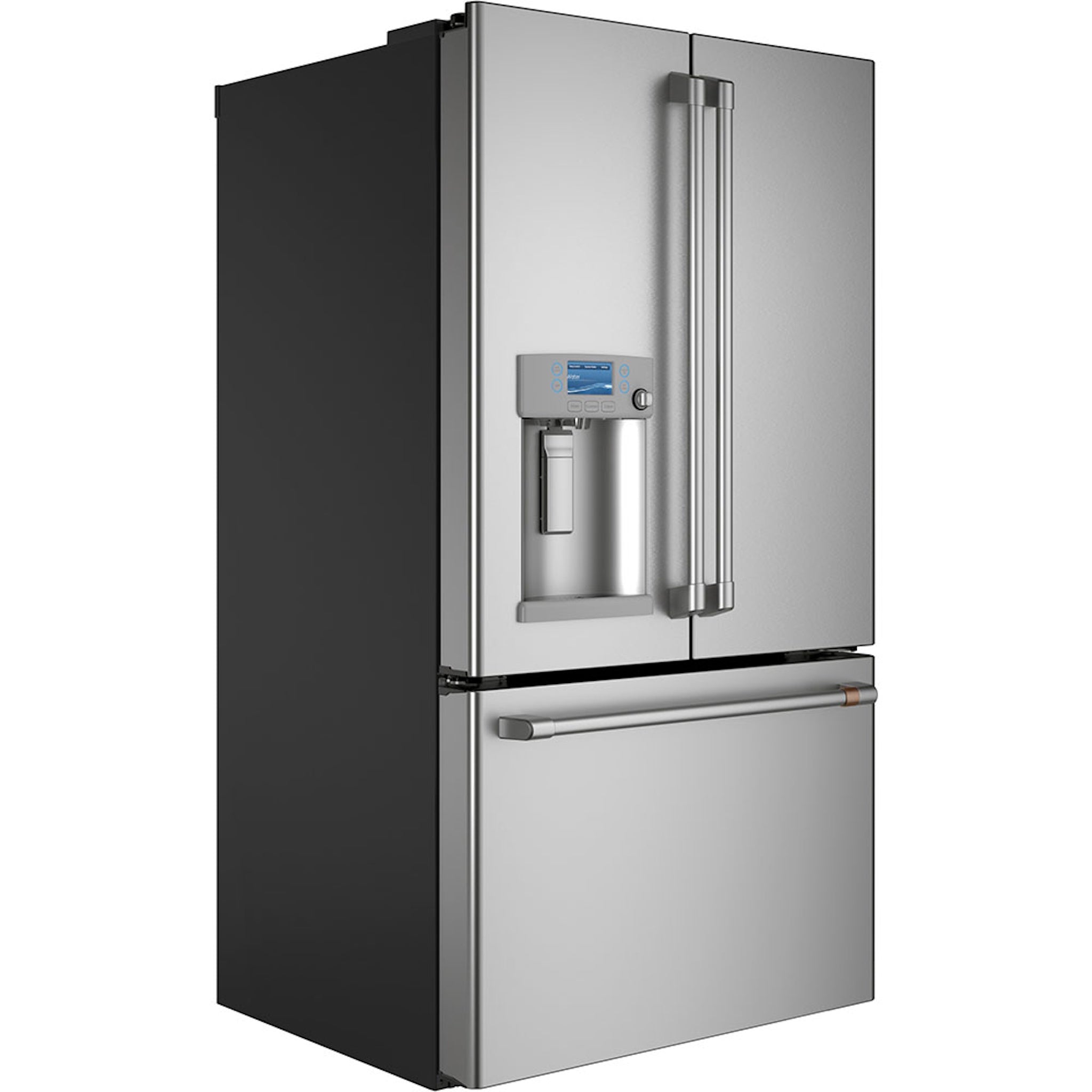 Ge Cafe Bottom Freezer-French Door W/ Ext Ice &Amp; Water 36" Std-D\28.0 Cuft\3 Dr French\Extrnl Di