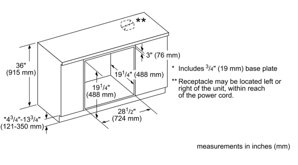 Thermador-Mast Solo Microwave, 30", 120V