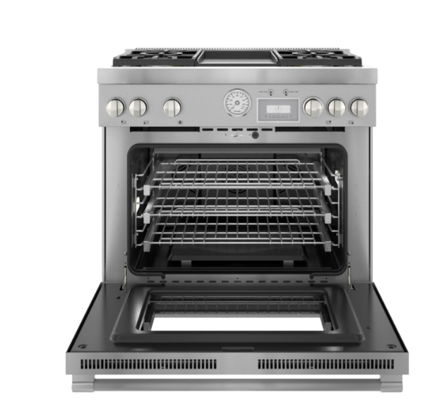 Thermador-Pro-Grand 36" Df Range 4 Brnr Griddle