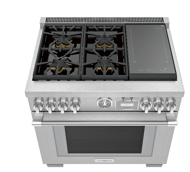 Thermador-Pro-Grand 36" Df Range 4 Brnr Induction