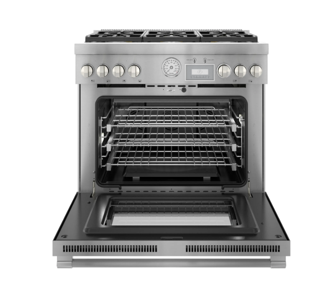 Thermador-Pro-Harm 36" Df Range 4 Brnr Griddle