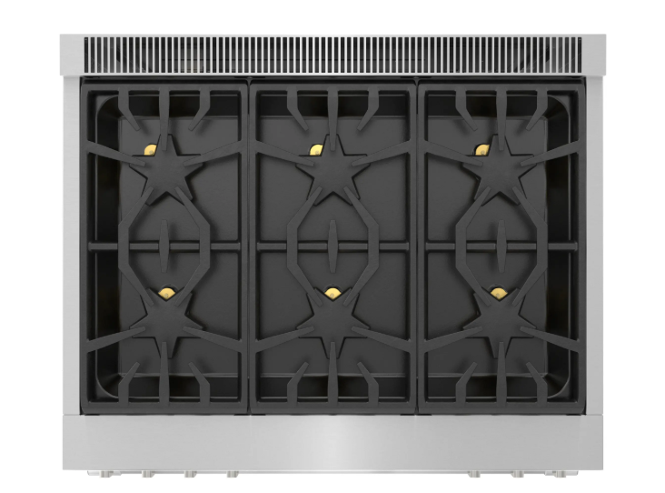 Thermador-Pro-Harm 36" Df Range 4 Brnr Griddle