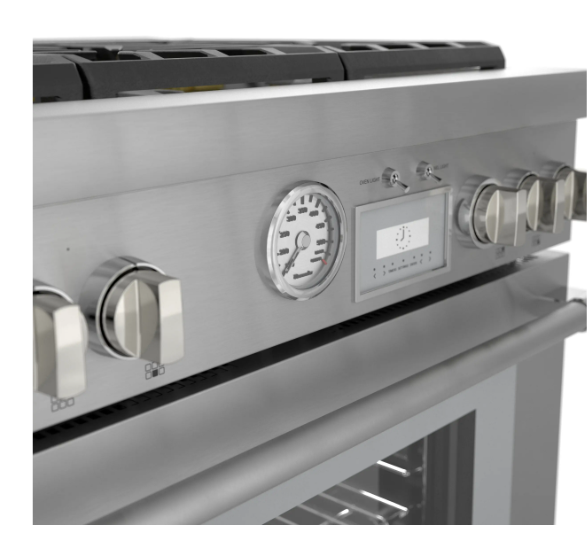 Thermador-Pro-Harm 36" Df Range 4 Brnr Griddle