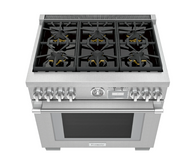 Thermador-Pro-Grand 36" Gas Range 6 Brnr